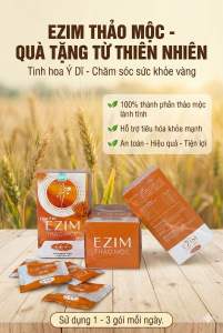 Ezim Thảo Mộc - Giảm cân hiệu quả - Hộp 15 gói - Hàng chính hãng có thẻ bảo hành