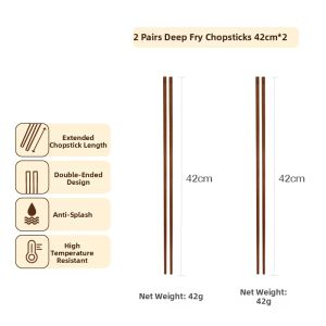 SHUEHO | Oil-frying Slip-resistant Red Rosewood Extra-long Chopsticks
