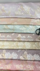 ผ้าปักดิ้นทองดอกไม้สำหรับเด็กเสื้อผ้าสำหรับตกแต่งชุดแขนกุดหรูหราผ้าทอ