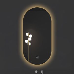 Oval Smart Lighted Bathroom Mirror