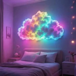 OSIDEN | Halloween 3D Thunder Cloud Light Set Bedroom DIY String Lights For Halloween Christmas Birthday Party Holiday Decoration Light