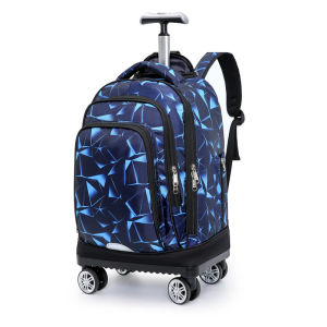 DDOO | Student Business Travel Laptop Backpack Rolling Trolley