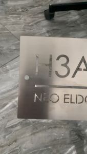 Nomor Rumah Stainless Cutting Modern Minimalis