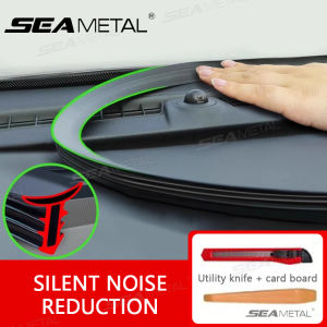 SEAMETAL 1.6m Car Dashboard Sealing Strip Car Soundproof Anti Leak Sealant Strip Auto Front Windshield Gap Abnormal Sound Strips