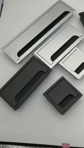 2025 Aluminum Alloy Table Desk Rectangle Wire Cable Grommet Hole Cover Outlet Port with Black Brush
