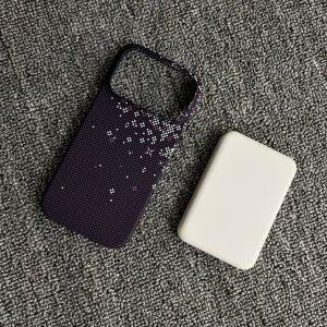 szhaiyu | Matte Frameless Carbon Fiber Kevlar for Magsafe Magnetic Case for IPhone 18 17 Air 16 15 14 Plus 13 12 Pro Max Leather Cover