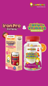 Gumazing 2 Pack Combo | Iron Pro Oral Spay + Calcium & Vitamin D3