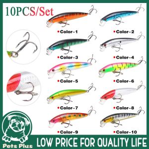 ★Same Day Shipping★ Crankbait Minnow Fishing Lure Floating Hard Bait 100mm 9g Artificial Bait Fishing Wobblers  Fishing tackle Fishing-Lure