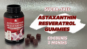 [COD] Lilicare Sugar-Free Astaxanthin 24mg Gummies with Resveratrol Vitamin B1 Coconut Oil - Powerful Antioxidants Supplement for Men & Women Healthy Aging Skin Eyes Joints Immune - Vegan Non-GMO