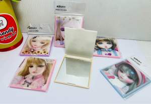 Cermin saku kecil isi 6 pcs cermin genit