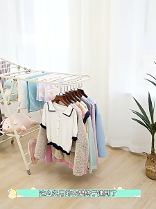 [SG Ready Stock] Foldable Heavy-Duty Drying Rack with Wheels | Adjustable Quilt & Clothes Hanger Laundry rack clothes drying rack