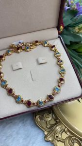 💥สร้อยคอพลอยริเวอร์ฮาฟ ทับทิมบลูลอนดอน อัญมณีพลอยแท้เครื่องประดับของแท้สินค้าเสริมดวงราศี งานมงคล ขึ้นมือจากช่างฝีมือไทย งานปราณีต สินค้าเป็นของแท้มีใบรับประกันดูแลตลอดการใช้งาน AUFU STORE