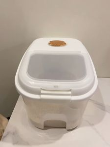 Elite Kitchen - AirTight Sealed Rice Storage Box Bucket Container Grains Rice Dispenser Kitchen Organizer Insect Proof Moisture Proof Rice Container Grain Container