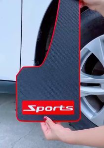 YOMERTO Universal Soft Material Automotive Fender Car Mud Flaps Fit Black Splash Guards Rubber Mud Guard Mud Flaps
