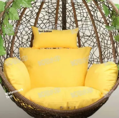 Thickened Bird Nest Swing Chair Pad Detachable Washable Hanging Basket Seat Cushion Vine Basket Chair Pad Home Office Hotel