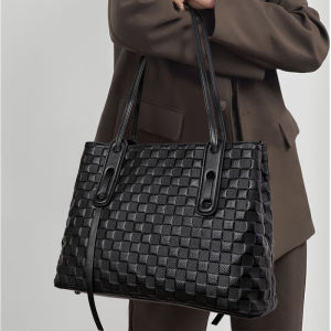 Aidrani Genuine leather womens tote bag with large capacity printed cowhide one shoulder handbag