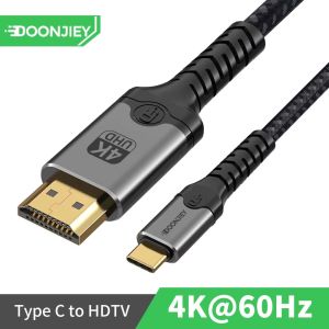 BSN | DOONJIEY USB C to HDMI Cable 16K 60Hz 8K 60Hz Foldable Mobile Holder Type C to HDMI-Compatible Video Cord For Phone PC TV Laptop