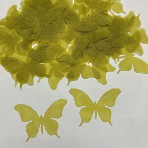 Set 50 bướm vải voan Hàn cắt laser nhiều màunguyên liệu làm handmadeDIY