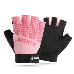 Summer Kids Cycling Gloves Fingerless Boys Girls Breathable MTB Sports Scooter Anti-Slip Training Hiking Child Gloves Ages 4-8
