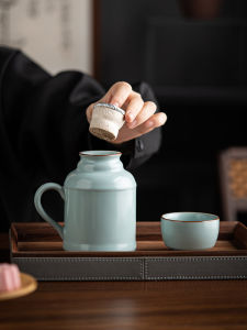 Bộ Trà Gốm Sứ Sáng Tạo Cao Cấp Tùy Chỉnh Sử Dụng Tại Nhà Mark Cup Có Nắp Nhỏ Ấm Áp Nồi Pha Trà Từ Trung Quốc Đại Lục