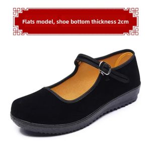 JIFANPAUL | Womens Anti-slip Flat Shoes Black