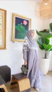 Mukena Sajadah Althafunissa | Set Travel Prayer Cream