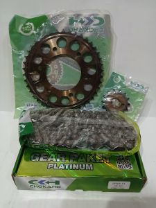 gir set gear paket komplit + rantai byson f1 14T - 42T - 130H