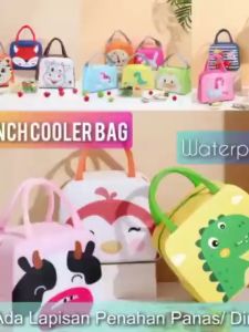 Karakter Cooler Bag Motif Lucu & Tas Bekal Tempat Makan Penahan Panas Dingin