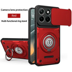 szhaiyu | Armor Shockproof Ring Holder Phone Case for Motorola Edge 70 X70 Air 60 Pro Moto G86 G85 G55 G35 G56 for Magsafe Magnetic Cover