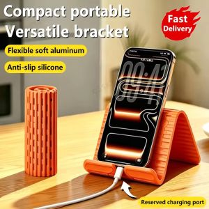 New Multi-Angle Flexible Adjustable Phone Stand Desktop Tablet Holder Anchor Pattern Portable Universal Mount Travel Office Stand