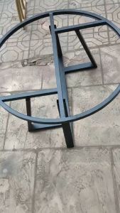 Bàn Trà Đôi Sofa Bàn Trà Mặt Đá Tròn Chân Sắt Chéo Dáng Chữ Y  Cafe Phòng Khách