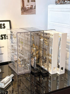 Jewelry Storage Box High-Grade Delicate Earrings Stud Earrings Necklace Bracelet Jewelry Large Capacity Accessible Luxury Transparent Antioxidant Rack