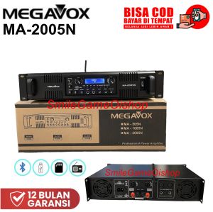 Power Amplyfier MEGAVOX MA-2005N Bluetooth USB SD Card Digital EQ