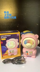 Benmax นักบินอวกาศ usb พัดลมพกพา พร้อมเชือกคล้องคอ ปรับได้ 3 ลมแรง ลมแรง เสียงเงียบ เย็นสบายภายใน 3 วินาที