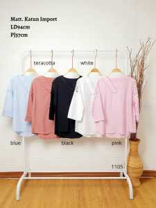 1105 Diora Blouse Import Grosir 78 katun import adem nyaman