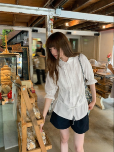 NIHAOKANONG | Áo Blouse Không Tay Voan Xếp Ly