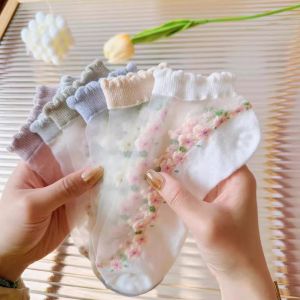 TAOKOU | Breathable Sweat-Absorbing Crystal Lace Thin Socks