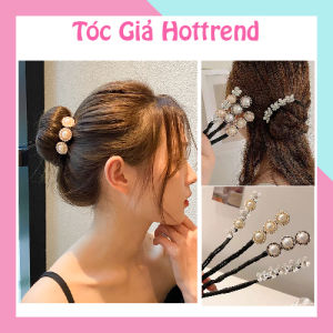 Dây buộc tóc ngọc trai giả thanh lịch trẻ trung cho nữ-Dụng cụ búi tóc hottrend