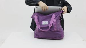Double Layer Extendable Oversize Travel Bag Waterproof Luggage Bag Travel Beg Baju Korean Style Women Duffel Bag Wanita 大容量 旅行袋