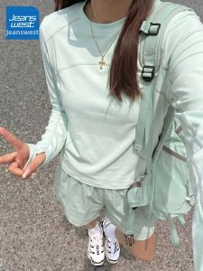 Jeanswest | Moisture Wicking Long Sleeve T-Shirt Casual Loose Thin