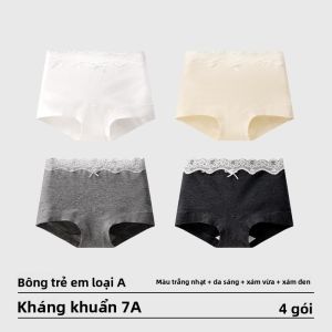 Quần lót tam giác AIMO cho nữ vải cotton 100% mỏng kiểu cạp vừa kháng khuẩn