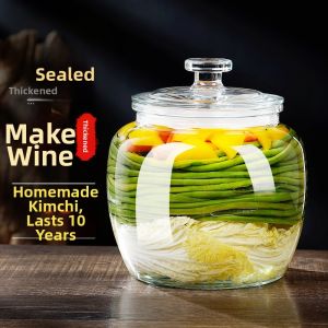 Thickened Sealed Glass Pickling Jar