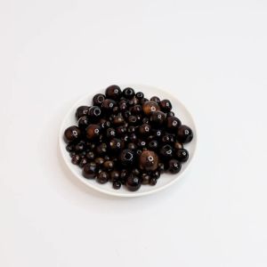 40-500pcs/lot Dark Brown Large Hole Loose Wood Bead Natural Wooden Beads Multisize for Jewelry Making DIY Bracelets Accessories