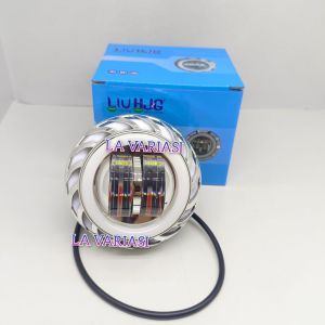 Lampu projie Daimeker Jauh Dekat Putih Kuning High Low  AE DE Spiral Running