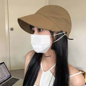 Womens Summer Sun Hat Fashion Foldable Outdoor UV Protection Drawstring Sun Hat for Beach Hiking Garden Outdoor Travel Gift