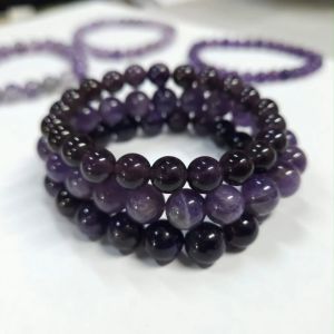 6173#  Amethyst（ Wisdom，Charm）Natural Amethyst Bracelet  Natural Crystal Bracelet