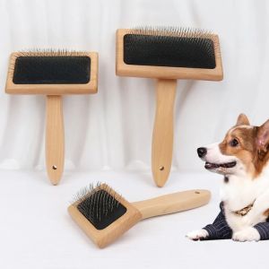 Kemei Dog Comb For Pet Grooming Cat Hair Brush Fur Shedding Cleaning Safe Combs Kit Rug Tassel Brushes