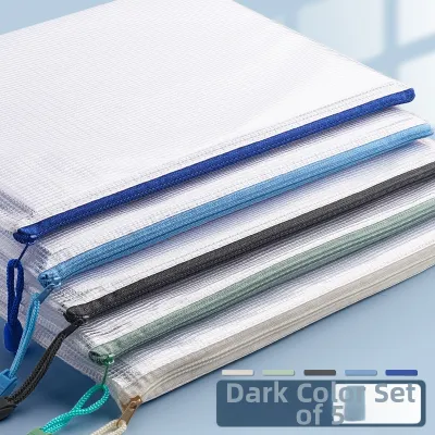 Zippered Transparent Waterproof File Bag