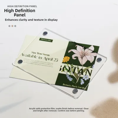 Transparent Magnetic Acrylic Photo Frame