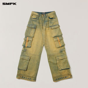 SMFK | Multibag Washed Faded Straight-leg Jeans